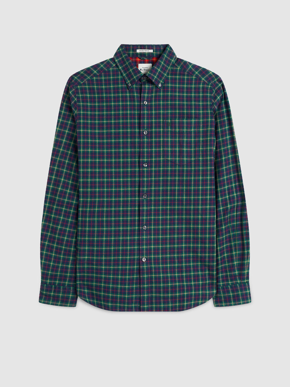 Chemises Ben Sherman House Tartan Twill Vert | WPV-37518502